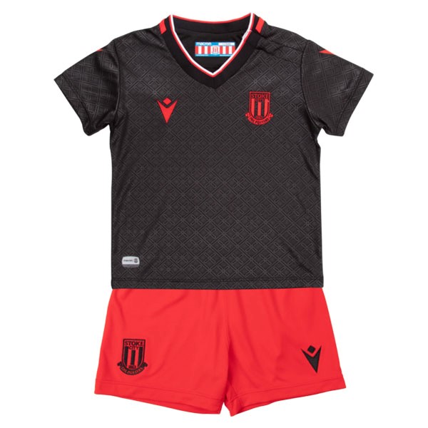 Camiseta Stoke City 2ª Niño 2022-2023 Negro